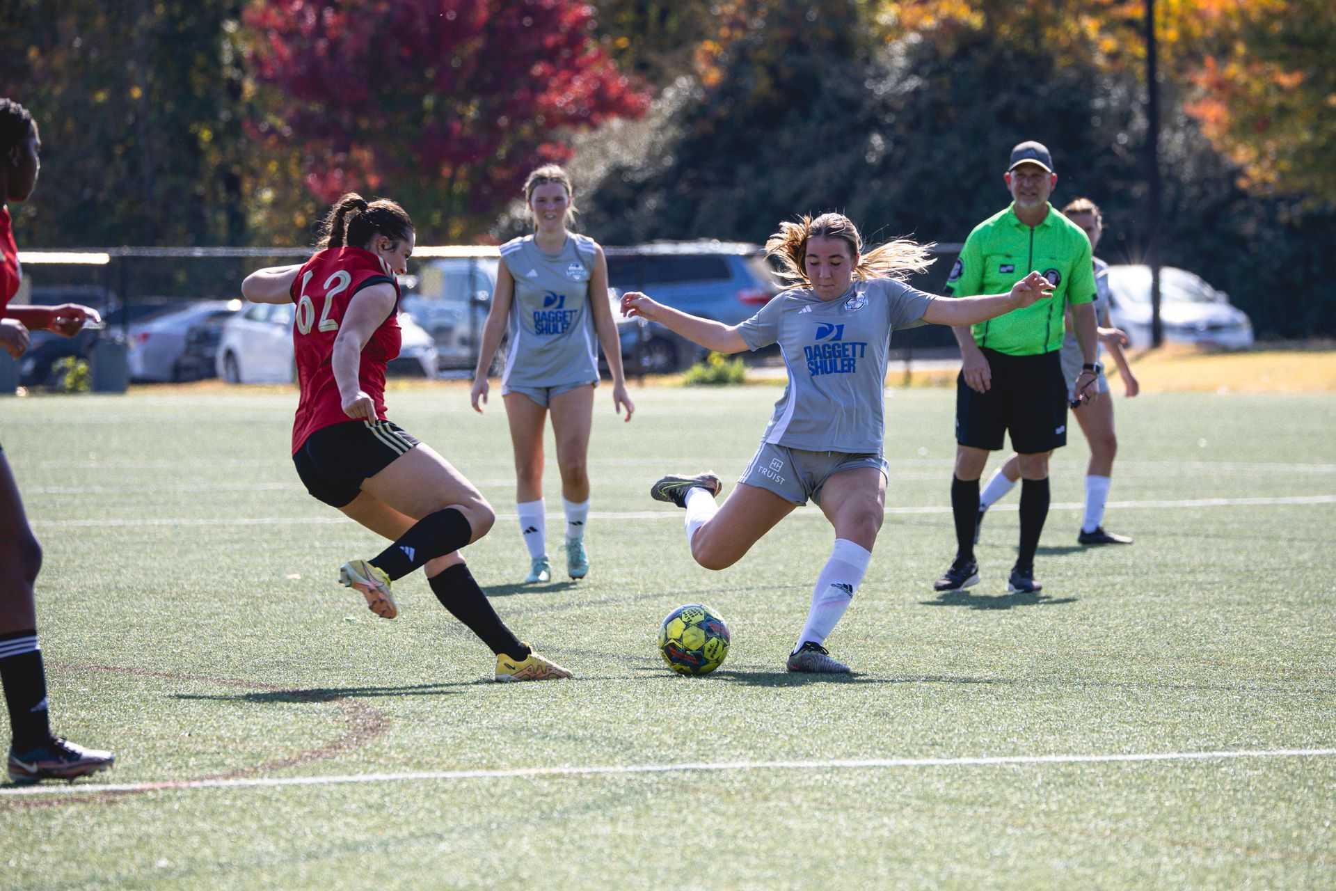 Competitive soccer match